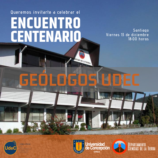 Carrera de Geología alista encuentro de titulados con motivo del Centenario UdeC