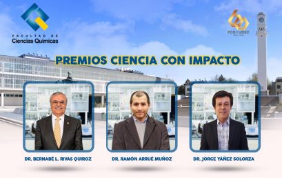 Académicos de la Facultad de Ciencias Químicas entre los investigadores galardonados con los Premios Ciencia con Impacto