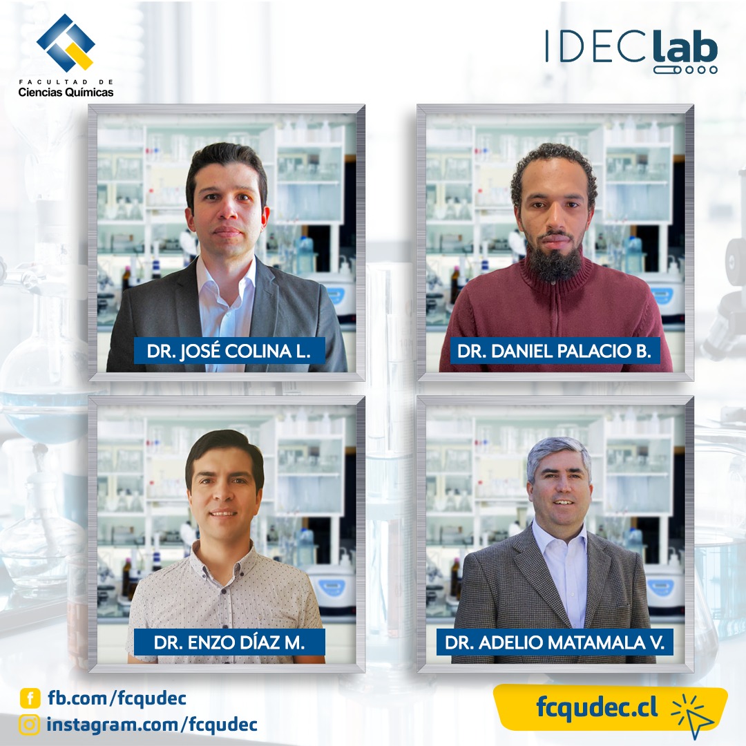 Cuatro académicos de la Facultad de Ciencias Químicas se adjudican fondos del concurso IDEClab 2021