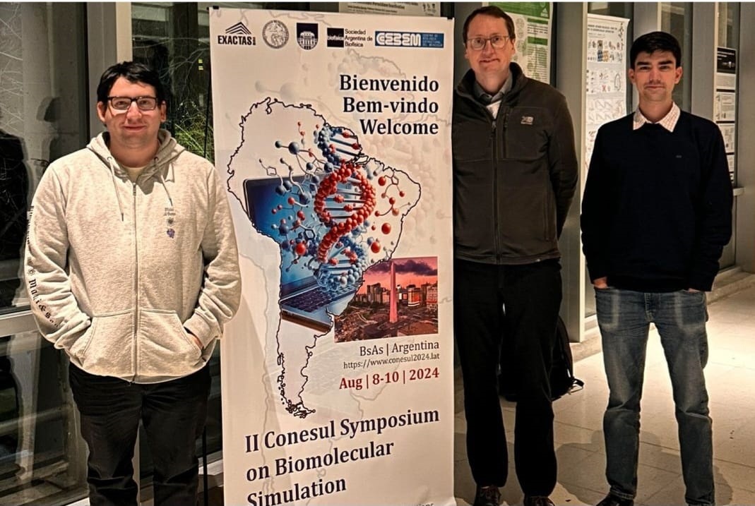 Dr. Esteban Vöhringer-Martinez expone en el II Conesul Symposium on Biomolecular Simulation realizado en Argentina