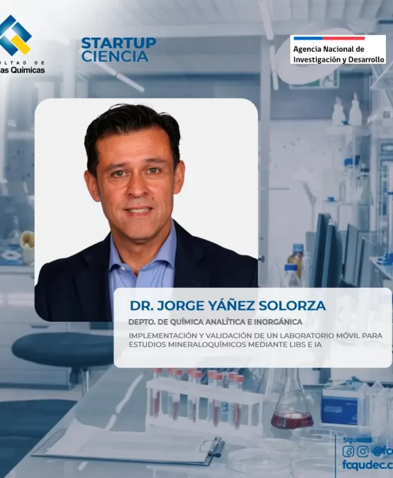Académico FCQ UdeC participa en empresa que adjudicó fondos de Startup Ciencia de ANID