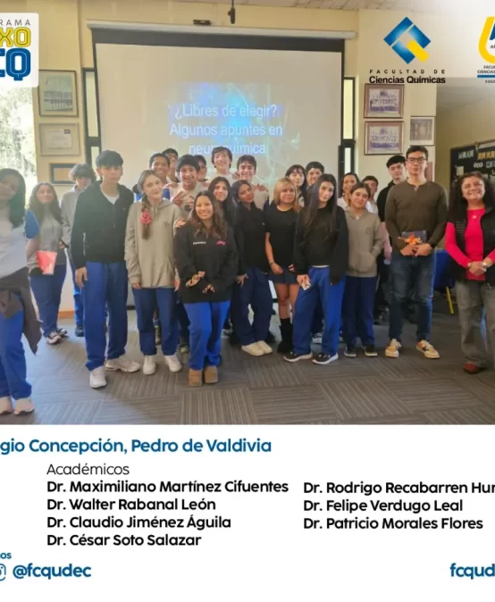 Siete académicas/os de la FCQ UdeC participaron en Semana de la Ciencia del Colegio Concepción Pedro de Valdivia