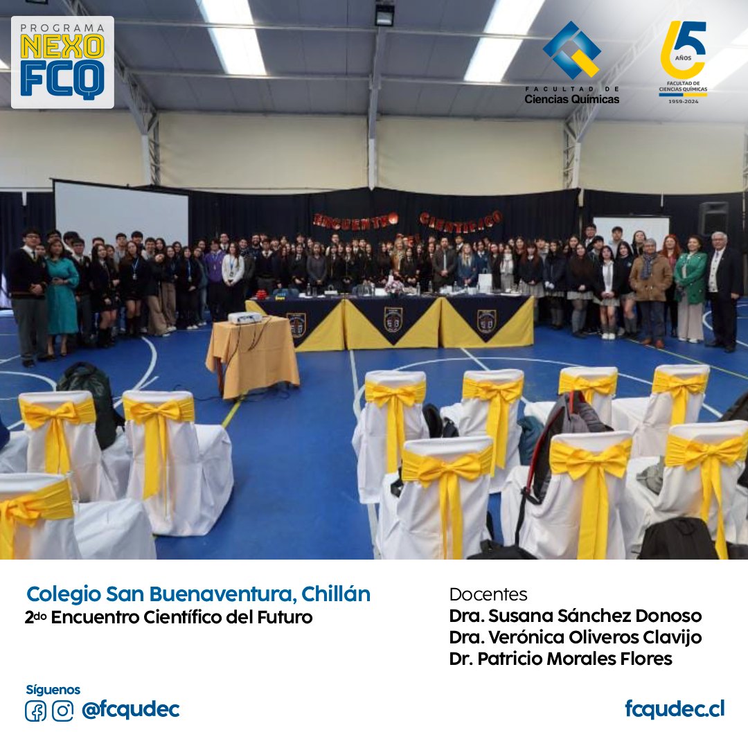 Académicos de la FCQ-UdeC participaron en evento científico escolar en Chillán