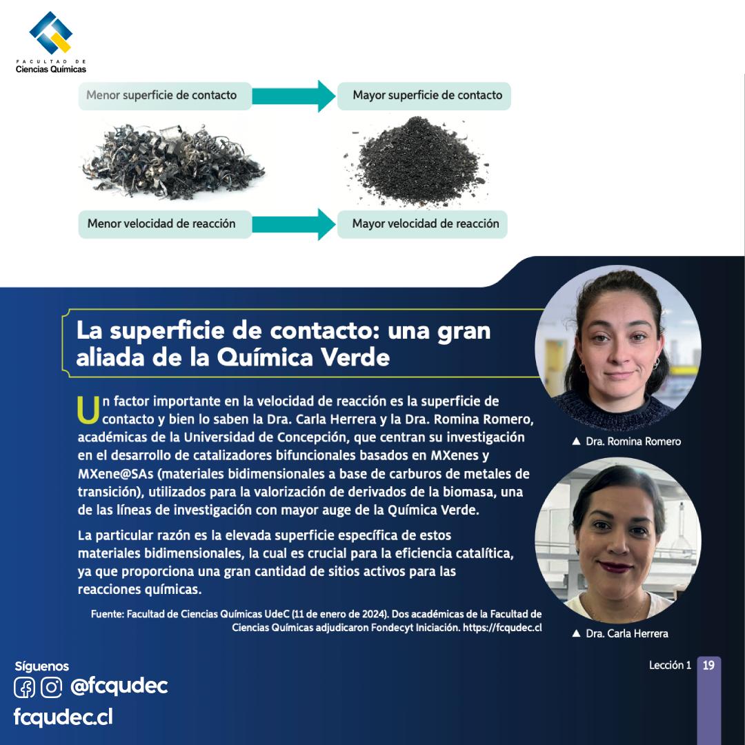 Texto escolar de Química destaca labor de investigadoras de la UdeC